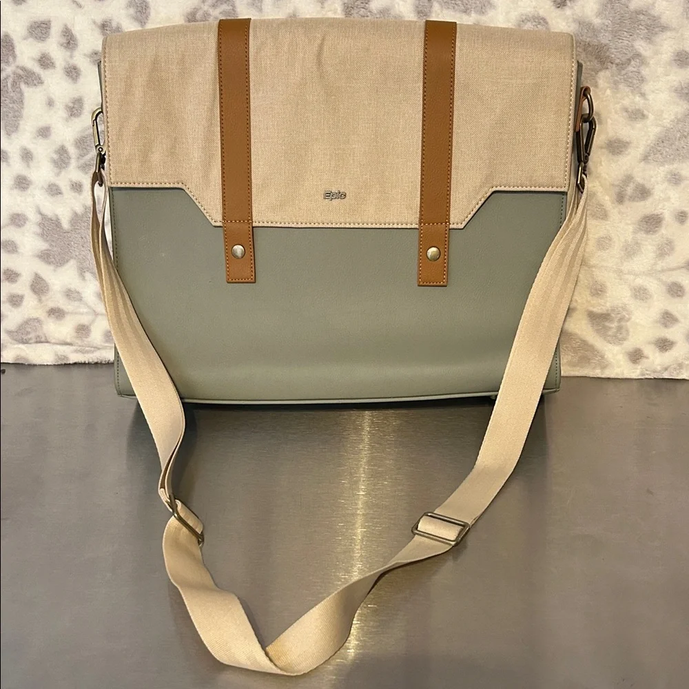 EPIC canvas, FAUX leather laptop, traveling bag
